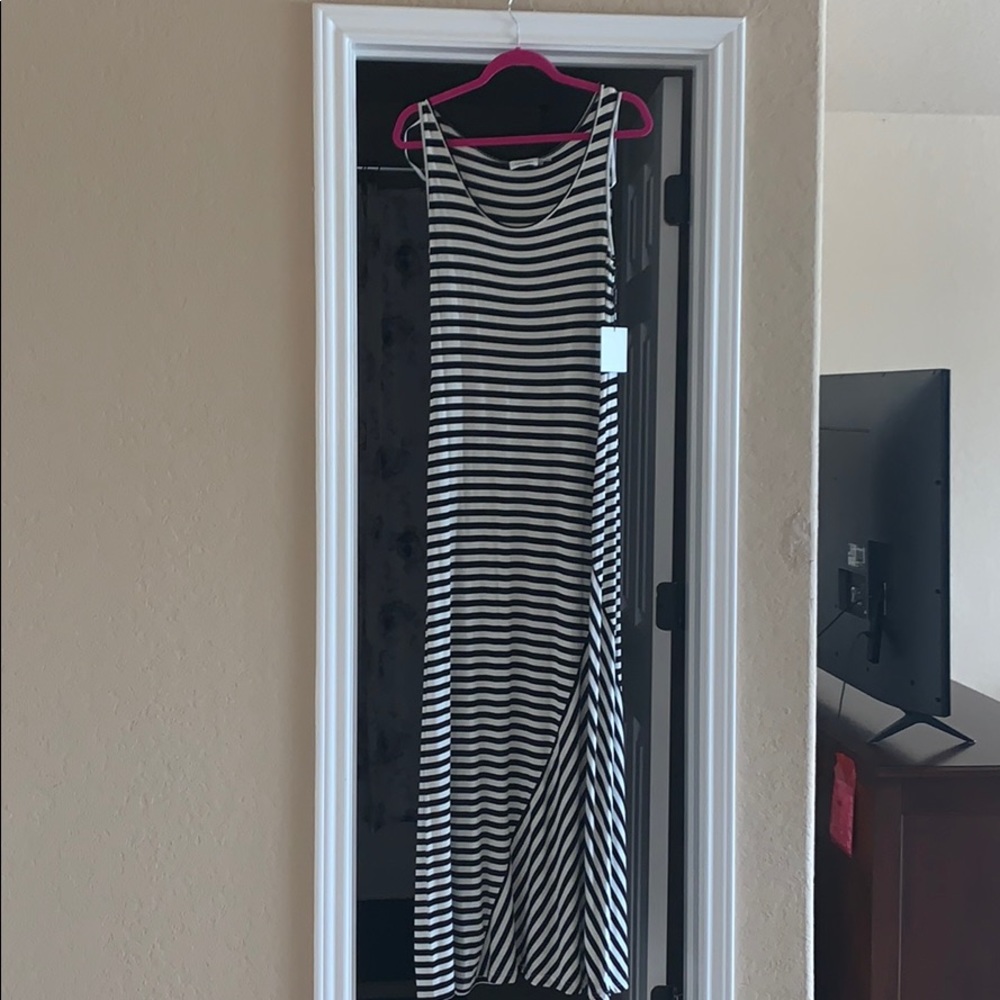 Calvin Klein Stripped Maxi Sun dress